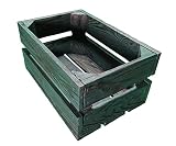 Waldsehnen Caja de madera – flameada + teñida + aceite de pegamento | Caja de almacenamiento o caja de madera – Decoración – Caja de regalo | aprox. 30 x 20 x 15 cm (M)
