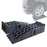 TERMALY 1 Par De Rampas De Servicio De Coche De Taller De Garaje De Plástico Resistente De 6 Toneladas, Herramienta De Elevación Portátil para Vehículos Automotrices