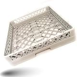 Gastronette Cesta para lavavajillas universal de plástico de malla fina apilable de 50 x 50 cm
