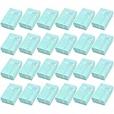 24 Piezas Caja de Regalo para Joyería, Cajitas de Carton para Regalos, Cajas de Presentación Rectangular con Inserto Terciopelo, Caja de Papel para Exhibir Pulsera Pendiente Collar Anillo (Azul)