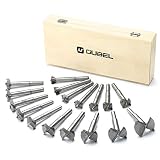 OUBEL Broca Forstner, Juego 17 Pieza de Brocas Forstner para Madera Hole Saw Taladro para Herramientas de Madera de 15-40 mm, para Madera Contrachapada de Plástico