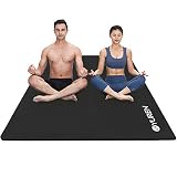 RYTMAT Esterilla Yoga Grande 200×130cm/120cm Gruesa 15mm/10mm NBR Colchoneta Gimnasia Antideslizante Suave y Cómodo Alfombra Fitness para Ejercicio Familiar, Juego Infantil