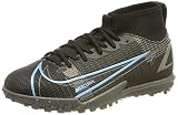 Nike Mercurial Superfly 8 Academy TF, Soccer Shoe, Black/Black-Iron Grey, 36.5 EU