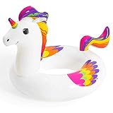 Bestway-119cm x 91cm Einhorn Schwimmring Flotador de Unicornio Fantasy, Color, 119cm x 91cm (36159)