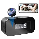 Mini Cámara Espía WiFi | 4K Cámaras Espías Oculta Grabadora de Video Portátil con Visión Nocturna Detector de Movimiento Microcamera Inalámbrica de Seguridad para el Hogar Interior(2.4G WiFi)