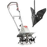 IKRA motoazada eléctrica motocultor cultivador Fem 1500, Ancho útil 17-45cm, 1500W, Incl. arado aporcador