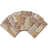 ENCOFT 27 Piezas Pegatinas de Baldosas Azulejos Rectangular en PVC Efecto 3D Autoadhesivo Impermeable Adhesivo para Azulejos Cocina Baño Piedra Marrón 20x10cm