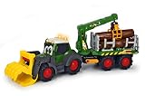 Dickie- Fendt Tractor Forestal con LUZ Y Sonido 65 CM, Multicolor (3819003)