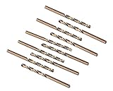 Anawakia Juego de 10 brocas M35 HSS cobalto, HSS-Co, brocas en espiral, brocas para acero, brocas para metal, diámetro (1 mm)