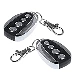 Kafeiya Mando Garaje Universal,2 Pieza Mando Universal Garaje 433 MHz,Mando de Garaje,Universal Garage Door Gate Opener,Mando de Garaje para Lámpara/Puerta de Garaje/Persiana Enrollable