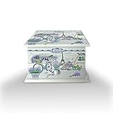 Joyero Musical, cajón musical para Joyas, Cofre de almacenamiento de Collares, anillo, y pendientes, organizador de diseños juveniles, ideal para regalo con espejo pequeño (BICICLETA MUSICAL ALE)