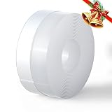 KIMILAR Tira de Sellado Silicona Burletes Puertas Tira Autoadhesiva Burlete Cinta Calafateo para Puerta y Ventana, Transparente (5Mx35MM)- A Prueba de Polvo A Prueba de Viento & Nieve Anti Insectos