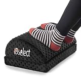 HBselect Reposapies De Oficina Ergonómico Espuma De Memoria Reposapies Escritorio para Relajarse Los Pies Reducción del Dolor Almohada Pies Antideslizante con Funda Desmontable y Lavable