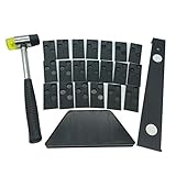 Toomett Kit de instalación de suelos de madera laminada con 20 espaciadores, bloque de rosca, barra de tracción y mazo #81224