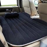 2020 - Colchón hinchable, cama universal para sofá, cojín de asiento trasero, multifuncional, para camping, al aire libre, en almacenamiento, negro y República Checa
