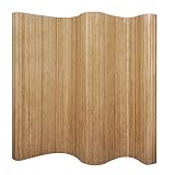 vidaXL Biombo Plegable Bambú Natural Panel Divisor Privacidad Habitación