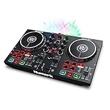 Numark Party Mix II - Controladora DJ, mesa de mezclas con luces integradas y mezclador DJ para Serato DJ Lite y Algoriddim djay Pro AI