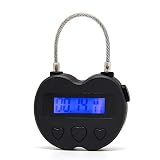 Adanse Reloj inteligente con pantalla LCD, multifunción, temporizador de viaje, resistente al agua, recargable, USB temporal