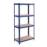 SONGMICS Estantería Metálica para Almacenar de pie 4 Estantes 520 kg 80 x 40 x 160 cm GLR44Q