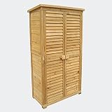 Caseta de jardín 870x465x1600mm con puerta laminada, madera de pícea con tejado de betún, cobertizo