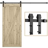 Zuyoko - Puerta corredera para puerta colgante de madera (230 cm)