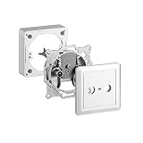 Wentronic - Enchufe de antena con 2 entradas (TV/Radio)