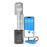 WELOCK Cerradura de Puerta Digital Cerradura Electrónica de Cilindro de Cerradura Cerradura inteligente con código,Cerradura biométrica con tarjeta RFID trabajo bluetooth con WiFi fácil de instalar
