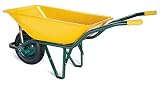 WURKO 15000007 - Carretilla obra amarilla europea 90l