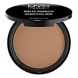 NYX Professional Makeup - Polvos Bronceadores Compactos Matte Bronzer, Fórmula vegana con Acabado Mate - Tono Medium