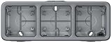 Legrand - 069680 caja saliente 3 mec. h gris plexo ii comp. Ref. 6565140412