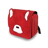 caseta perro Mascota rojo bolsa de mascotas espacio cápsula gato perro viaje al aire libre portátil mochila backbag forma de tela corduroy tela transpirable dibujos animados linda diversión salga