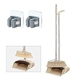 YADIMI Juego de Escoba y recogedor con Mango Largo, Juego de Cepillo y Recogedor, 122cm Escoba y Recogedor Vertical de Pie con Mango Largo para Casa, Cocina, Pasillo, Oficina Limpieza