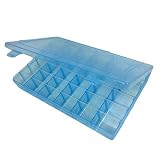 Frcolor Joyería Organizador Contenedor Caja de Almacenamiento de Plástico con Ajustable 36 Grids