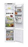 Candy BCBF 192 F, Frigorífico Combi Integrable, Altura 1,9M, 281L, No Frost, Cajón Verdulero y Frescos, Botellero, Ventilador, LED, Puertas Reversibles, Altura Ajustable, 41DB, Clase F, Blanco
