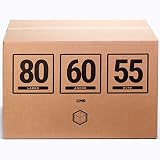 TeleCajas | Cajas de Cartón Gigantes Baul | Doble Pared REFORZADA | 80x60x55 cms | Pack 4 uds (4x)