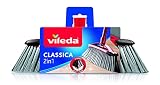 Vileda 141460 Balai intérieur synthétique 2en1, Plastique, Multicolore, 15x34x6 cm