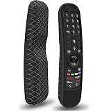 Funda de Silicona para Mando LG Magic MR21GA MR21GC Antideslizante Funda Protector Compatible con Mando TV LG Magic Control 2021 (Negro)