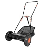 Cortacésped manual DELTAFOX - Cortacésped helicoidal con ajuste de altura - Ancho de corte de 350 mm - Saco colector de 18 litros - Funcionamiento manual ? Silencioso