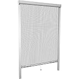Mosquitera Enrollable para ventanas 160 x 160 cm Blanca