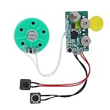 Belissy Tarjeta de felicitación DIY con chip de 4 minutos grabada por voz y sonido de tarjeta de felicitación para vacaciones