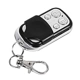 Sutinna Mando a Distancia para abridor de Puerta Negro y Plateado de 12 V, Mando a Distancia programable para Garaje, Mando a Distancia para Garaje, Puerta de Garaje para Coche