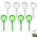 8 Piezas Plástica Globos Riego, Bolas Riego Automáticas, Globos de Riego, Sistema Automática Globos Riego, Globos de Riego para Macetas, para Plantas en Macetas de Interior y Exterior, Flores