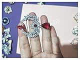 ZAOPP Vintage Guirnalda Colgando Azul Azul Angel Lágrima Broche Pines for Mujeres Joyería Broches Rhinestone Broches Chic (Metal Color : Red)