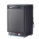 Smad Mini Nevera de 3 entradas Butano, 220V y 12V para Vehiculos Camperos Acampar 40L Negro