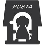 Alubox 08 miaplcucciagh frontal intercambiable para buzón Mia con dibujo perro con caseta, fundido