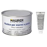 MAURER 14075010 Masilla para Marmol 500 ml. con endurecedor. Color Gris, Multicolor