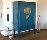 OPIUM OUTLET Armario Chino Boda Shabby-Chic Asiatico Vintage Oriental Colonial Madera Dormitorio Salon