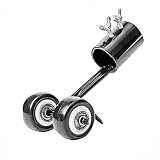 Cortador de hierba manual para cortar hierbas, 2 en 1, herramienta de cabeza de desherzador enrollable, máquina de cortar con ruedas, apto para jardín y patio