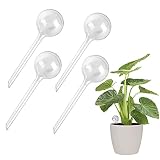 Sistema de Riego para Plantas,4 Pcs Goteo AutomáTico para Plantas,Globos de Riego,Material de PVC Transparente,Duradero,Riego AutomáTico,Utilizado para El Hogar,Riego de Plantas y Flores Cuando Viaja