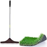Suinga - Cepillo peinar CESPED Artificial - ALFOMBRAS, Mango telescópico 122cm, Mango de Acero, césped Artificial, rastrillo Jardin, plástico